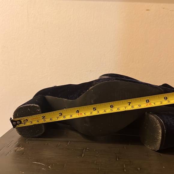 Blue Velvet Booties ASOS DAISY SIREE out of stock online - Picture 8 of 8